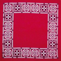 Standard Red Open Center Bandanna